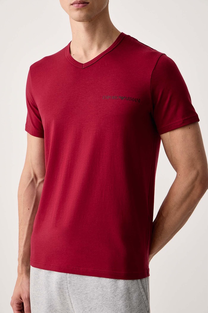 Emporio Armani Underwear T-shirt lounge męski bawełniany z elastanem 2-pack EM000392.AF25019