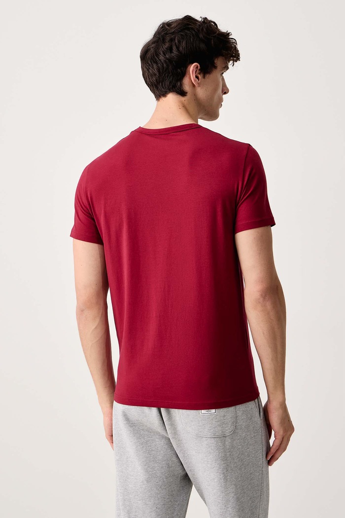 Odzież Emporio Armani Underwear T-shirt lounge męski bawełniany z elastanem 2-pack EM000391.AF25019 czarny