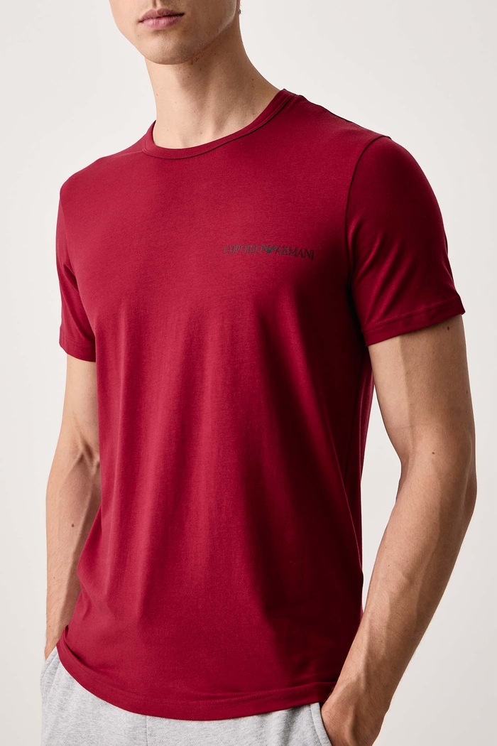 Emporio Armani Underwear T-shirt lounge męski bawełniany z elastanem 2-pack EM000391.AF25019
