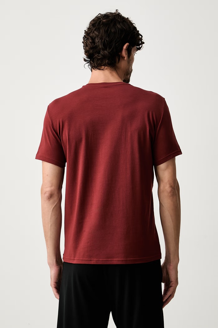 Odzież Emporio Armani Underwear T-shirt lounge męski bawełniany z elastanem 2-pack EM000391.AF25017 granatowy