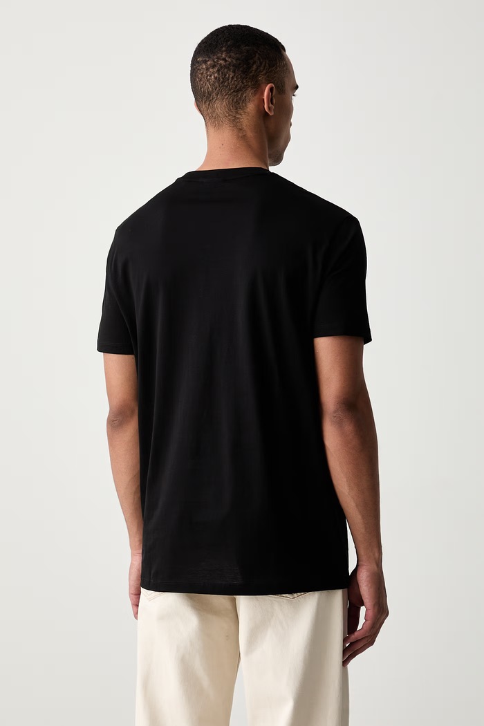 Abbigliamento Armani Exchange t-shirt da uomo in cotone XM001282.AF10364 nero