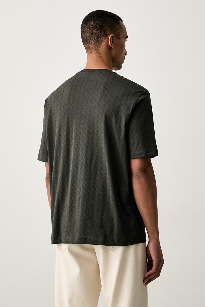 Odzież Armani Exchange T-shirt męski bawełniany XM001228.AF10356 zielony
