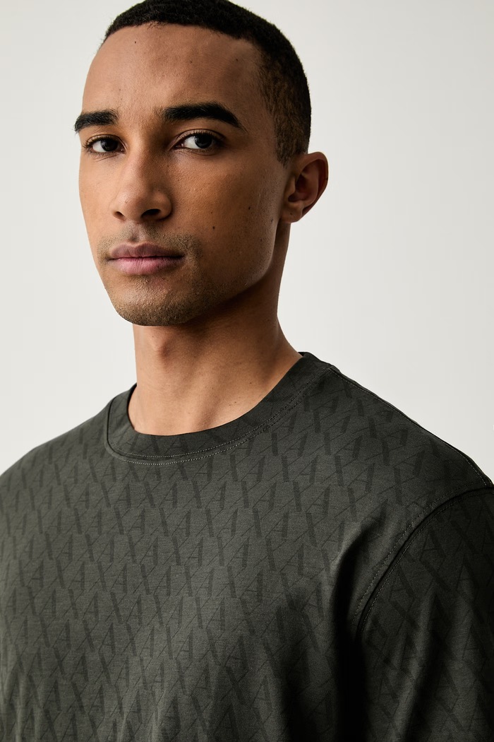Armani Exchange T-shirt męski bawełniany zielony XM001228.AF10356