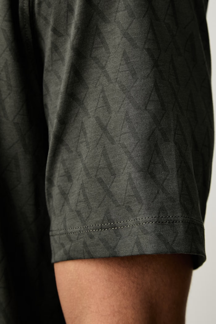 Armani Exchange T-shirt męski bawełniany XM001228.AF10356 zielony