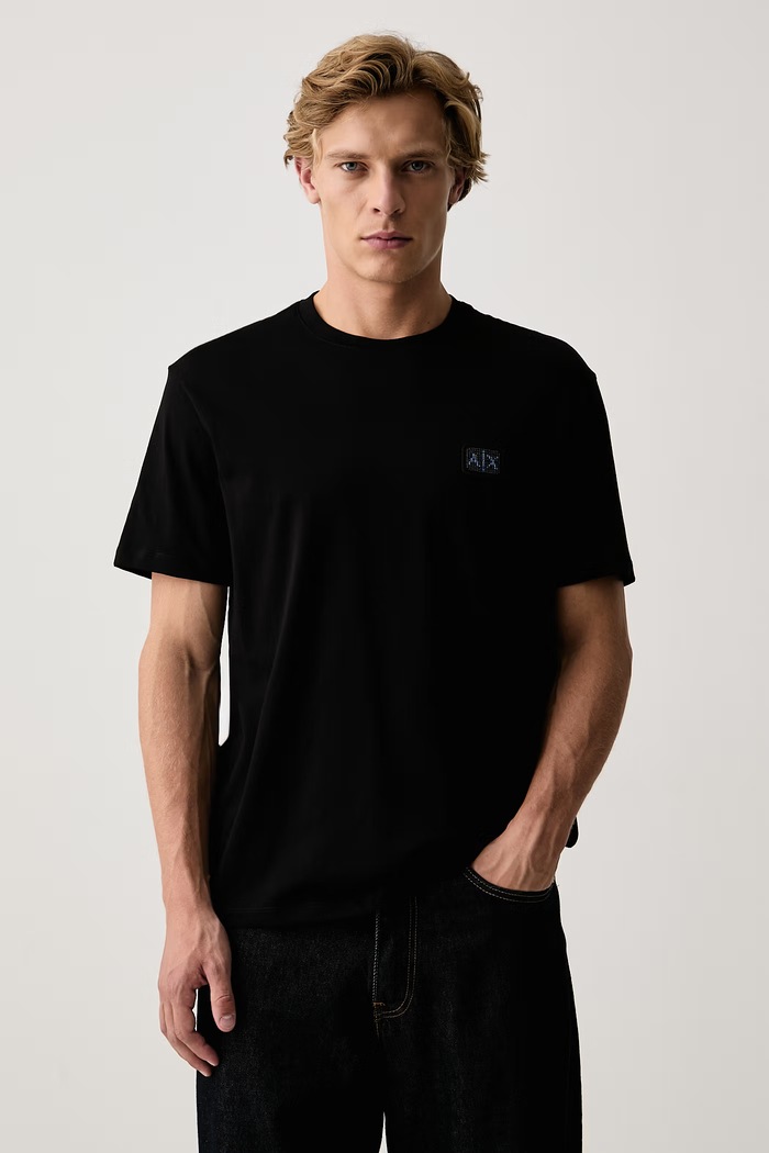 Armani Exchange Футболка для мужчин из хлопка чёрный XM003556.AF10358
