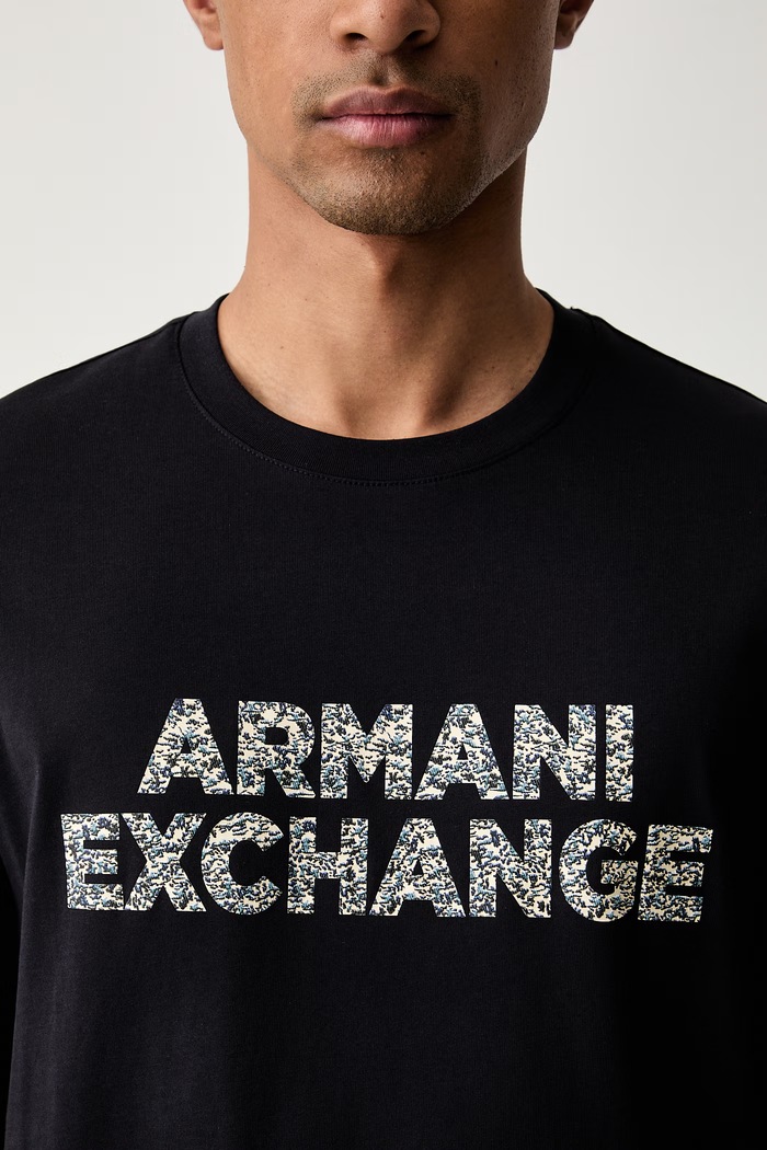 Armani Exchange tričko pánske bavlnené tmavomodrá XM003392.AF10361