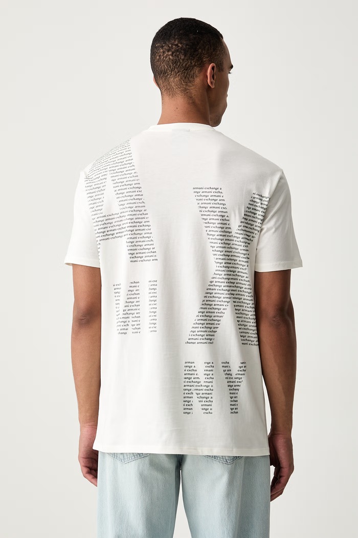 Odzież Armani Exchange T-shirt męski bawełniany XM003113.AF21323 beżowy
