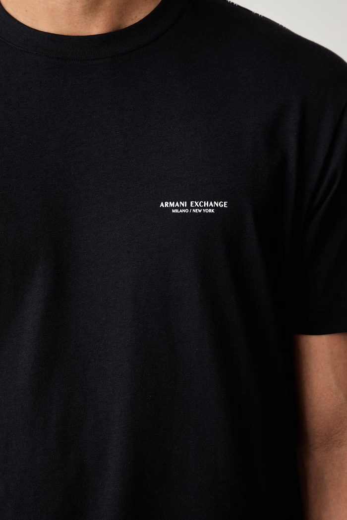 Oblačila Armani Exchange kratka majica moška bombažna XM003113.AF21323 mornarsko modra