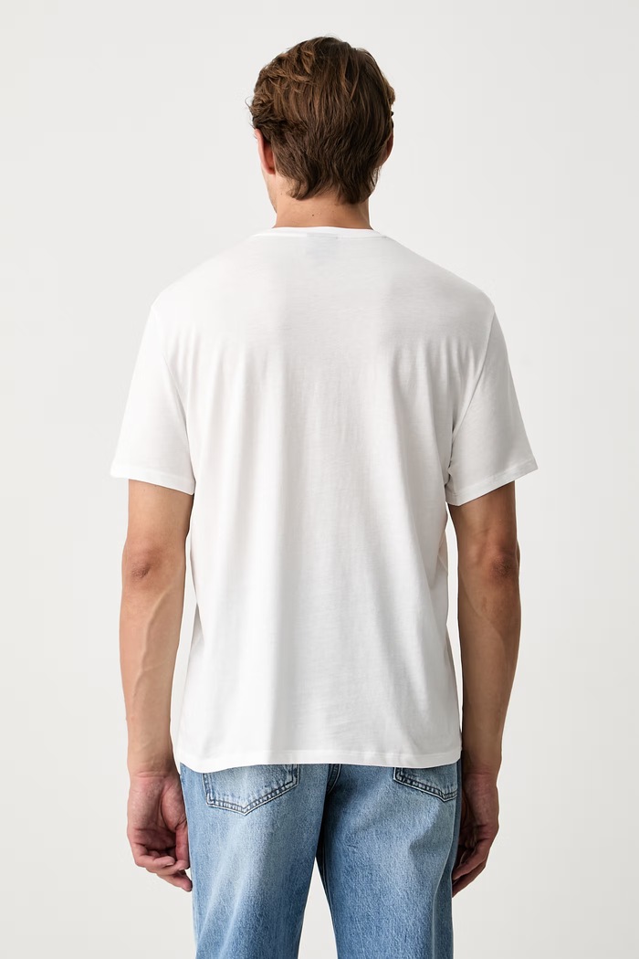 Odzież Armani Exchange T-shirt męski bawełniany XM003100.AF10356 biały