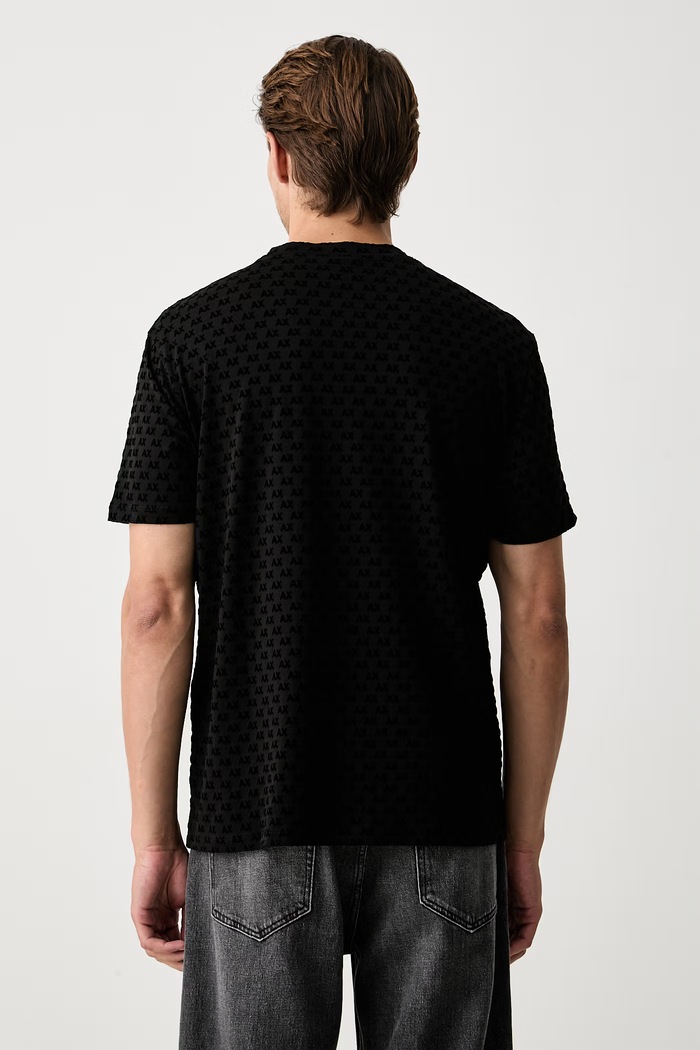Oblačila Armani Exchange kratka majica moška bombažna XM003079.AF10356 črna