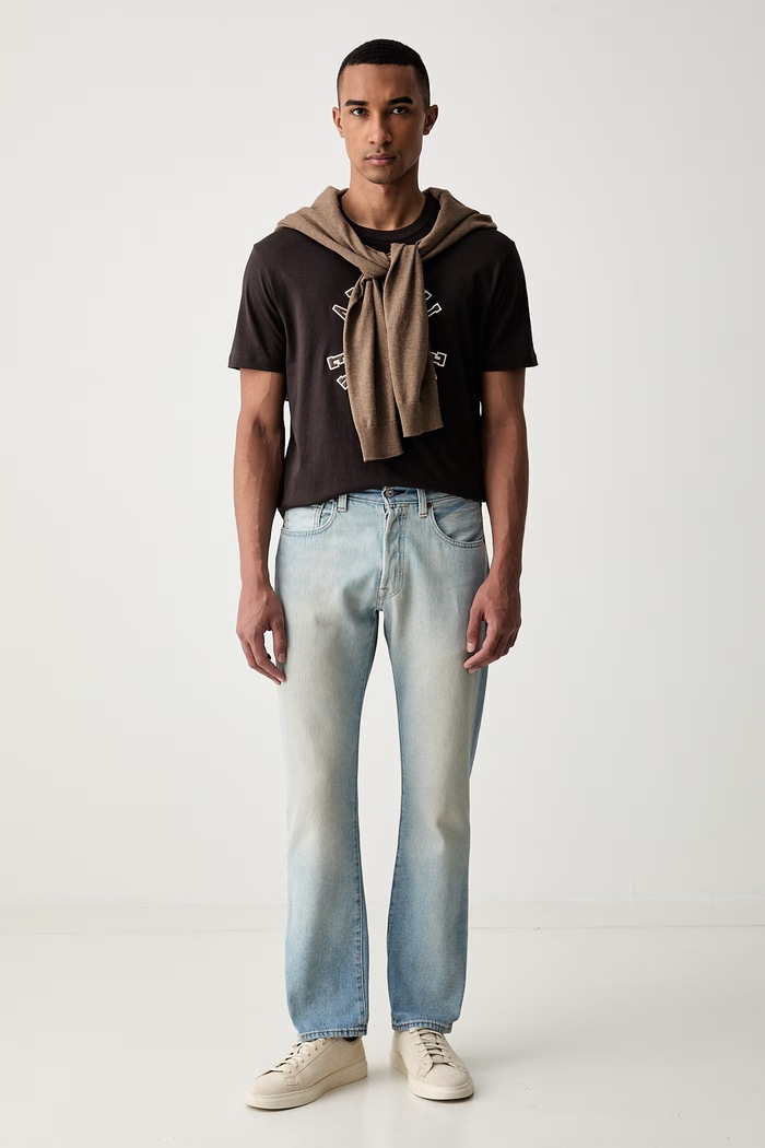 Armani Exchange T-shirt męski bawełniany XM003074.AF10362 brązowy AW26