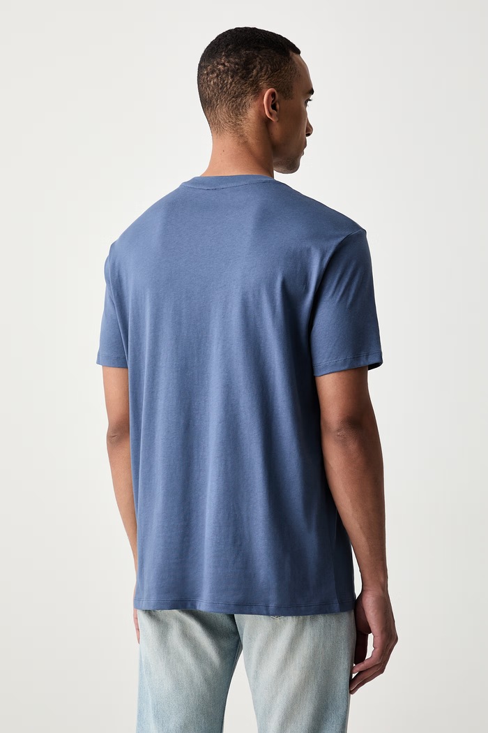 Odzież Armani Exchange T-shirt męski bawełniany XM003074.AF10362 niebieski
