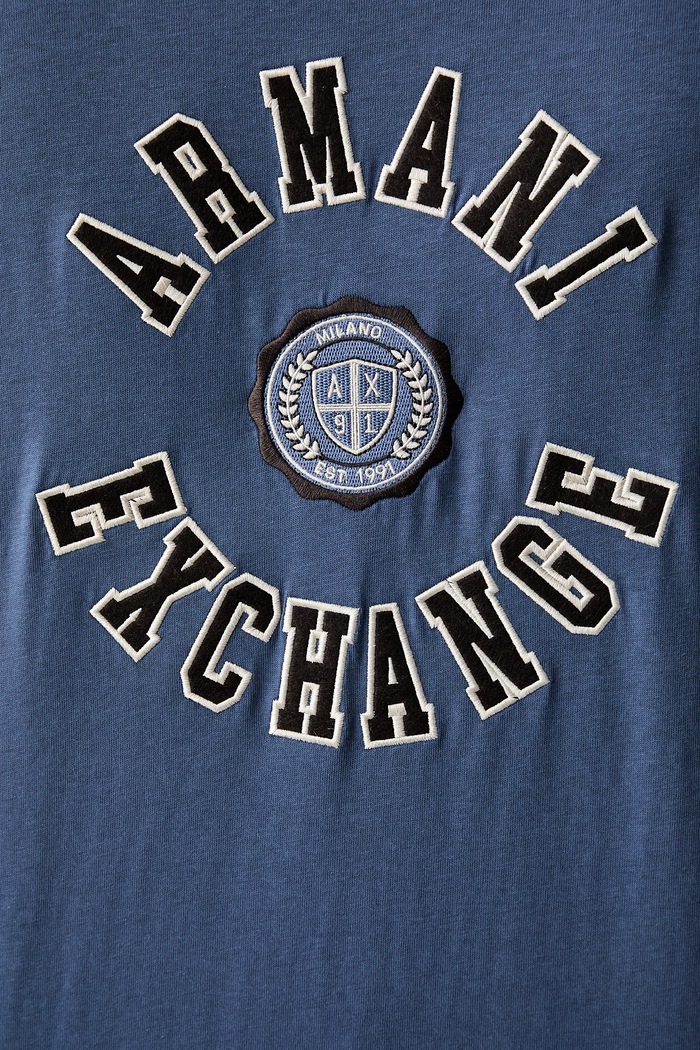 Armani Exchange T-shirt męski bawełniany XM003074.AF10362 niebieski
