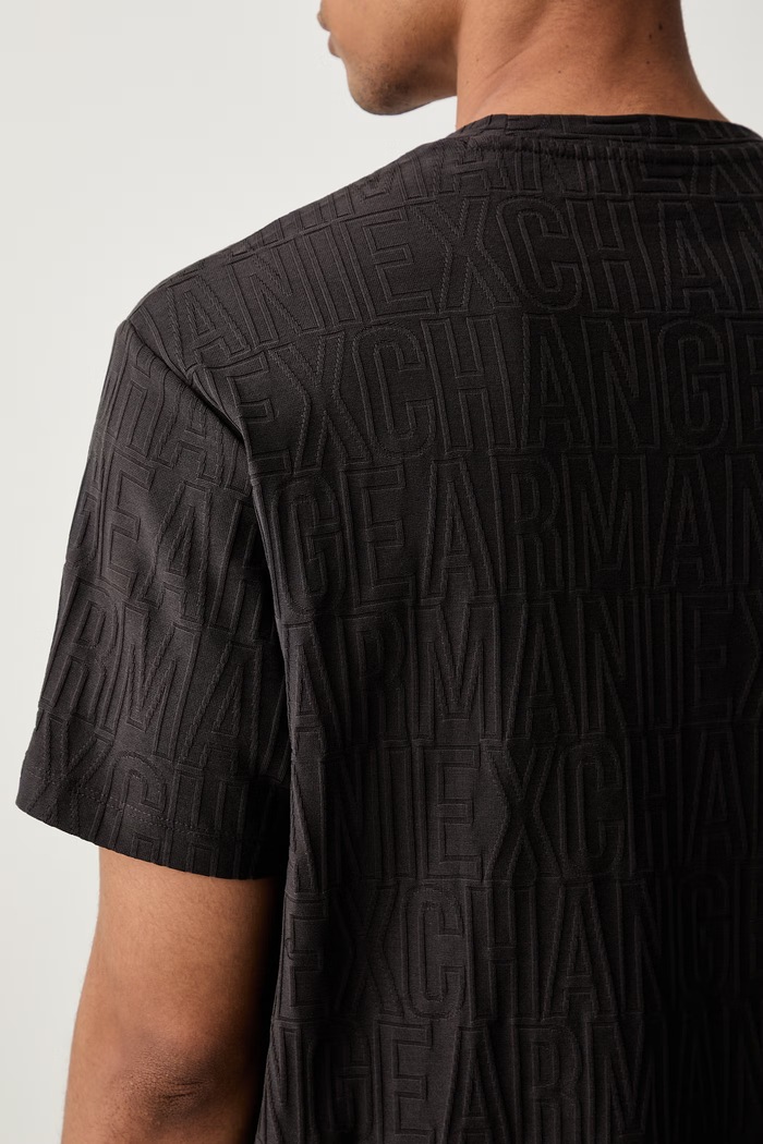 Armani Exchange T-shirt męski bawełniany brązowy XM003073.AF10337