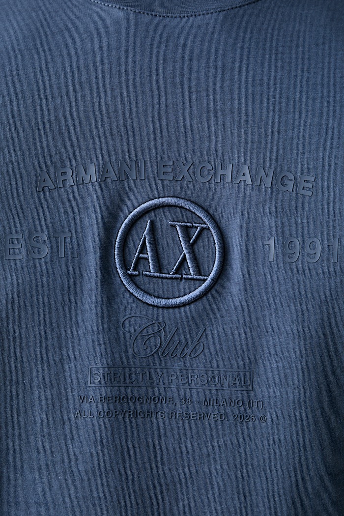 Armani Exchange tričko pánske bavlnené XM003067.AF10358 modrá