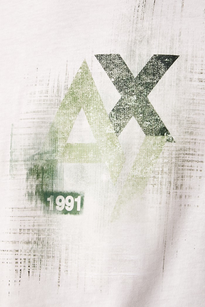 Majica za muškarce od pamuka Armani Exchange bijela XM003065.AF10356