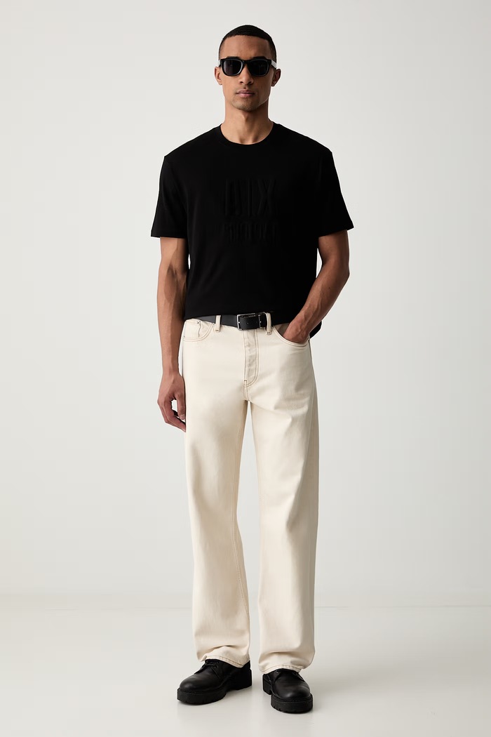 Armani Exchange t-shirt da uomo in cotone XM003042.AF10358 nero AW26