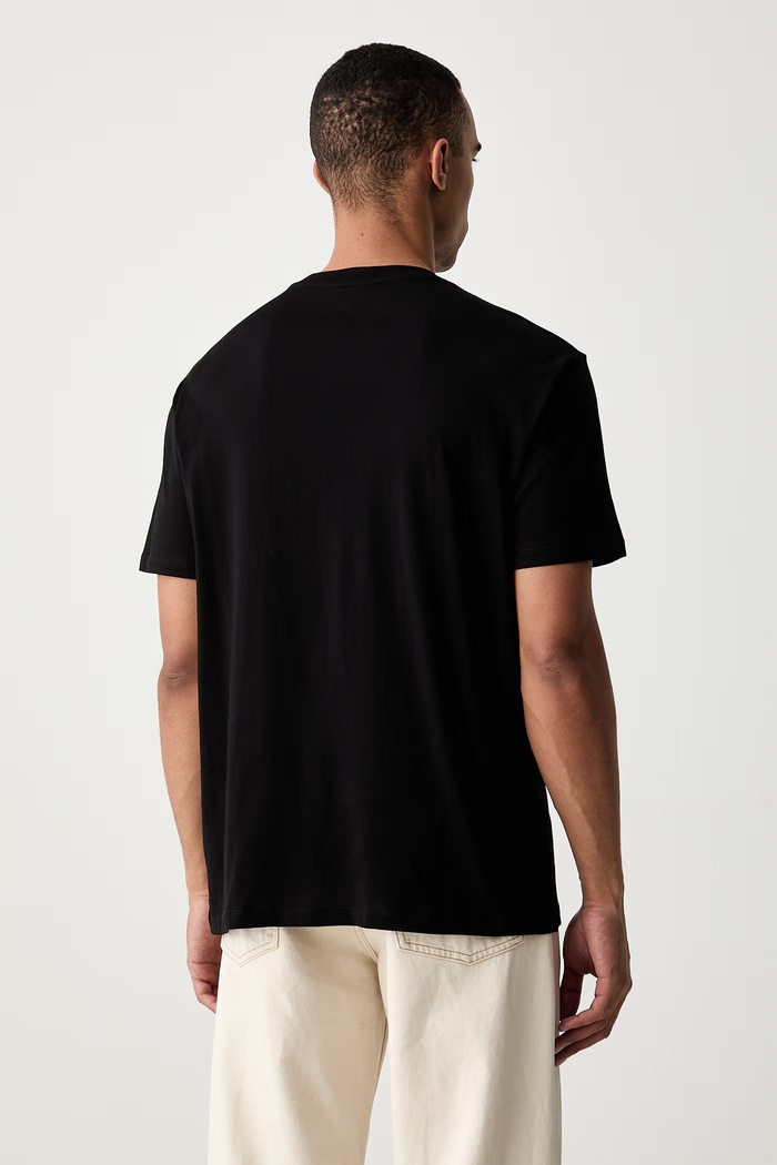 Abbigliamento Armani Exchange t-shirt da uomo in cotone XM003042.AF10358 nero