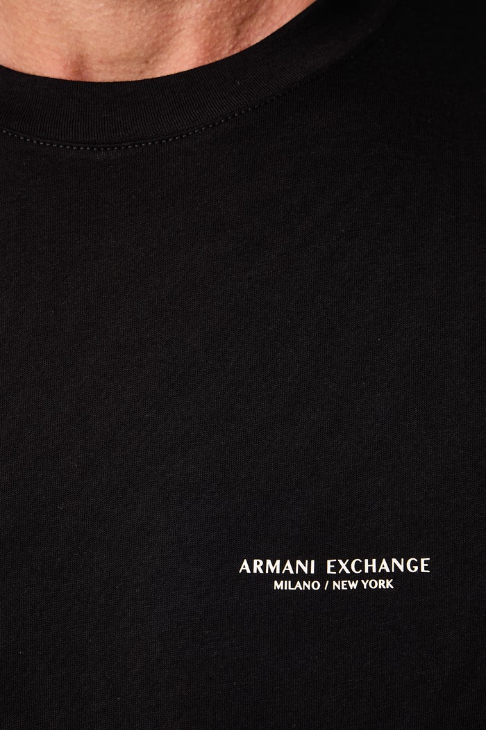 Tričko pánske bavlnené Armani Exchange čierna XM003038.AF10356
