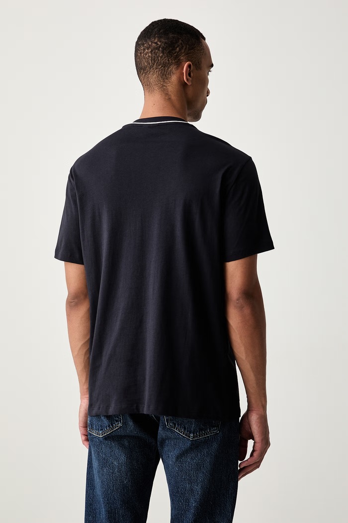 Odzież Armani Exchange T-shirt męski bawełniany XM003033.AF10356 granatowy