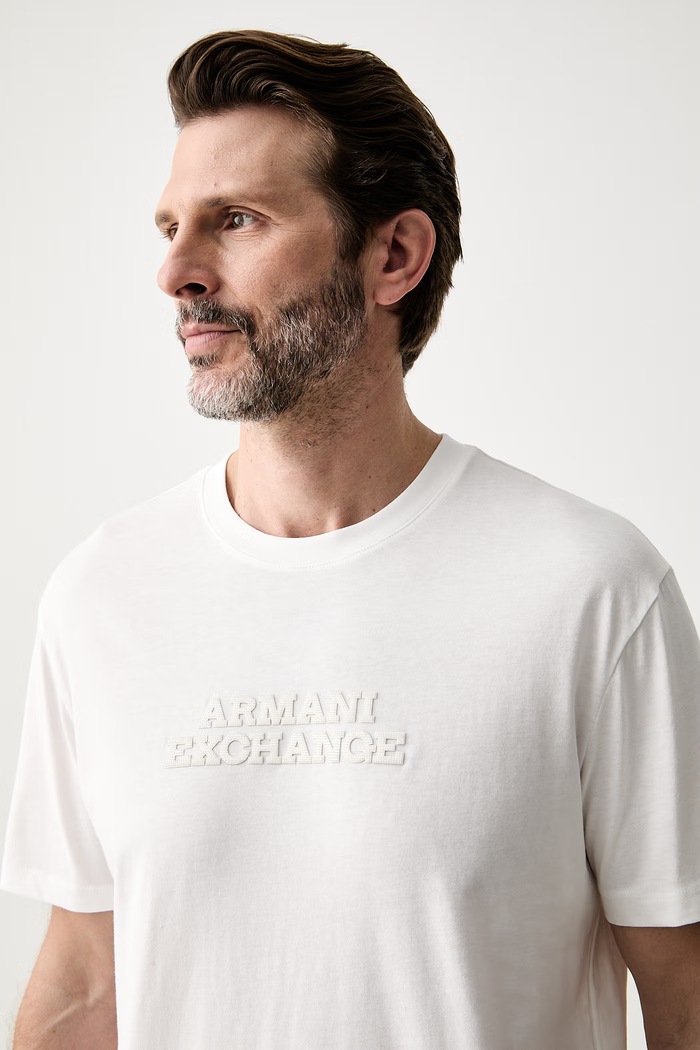 Armani Exchange majica za muškarce od pamuka bijela XM003031.AF10356