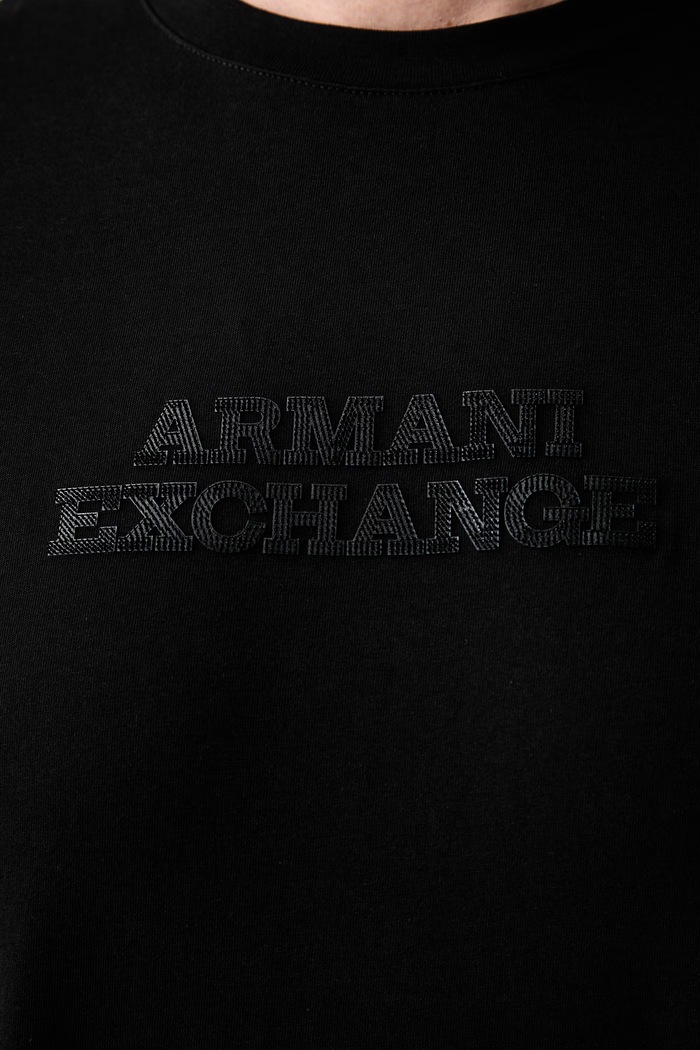 Armani Exchange tričko pánske bavlnené XM003031.AF10356 čierna