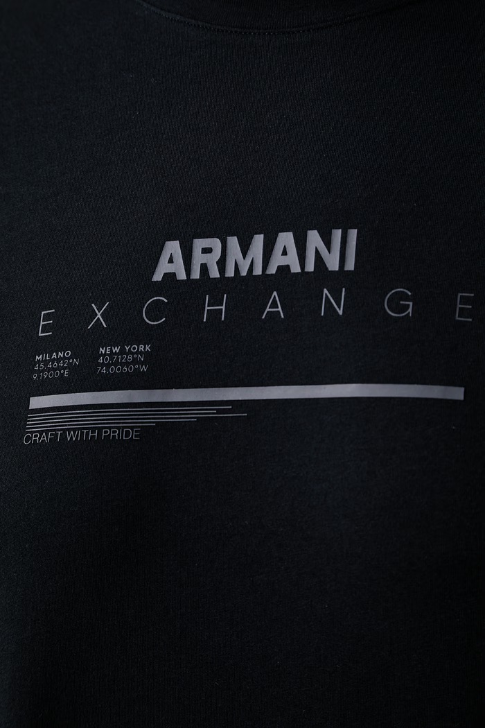 Armani Exchange tričko pánske bavlnené XM003025.AF10358 tmavomodrá