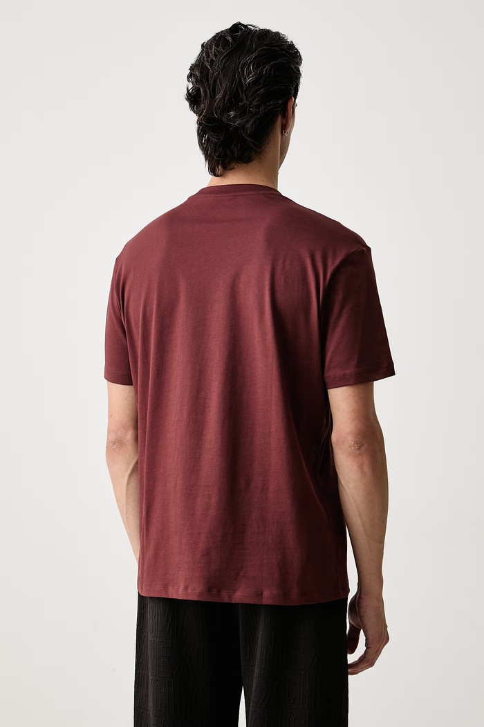 Odzież Armani Exchange T-shirt męski bawełniany XM003023.AF10358 pomarańczowy