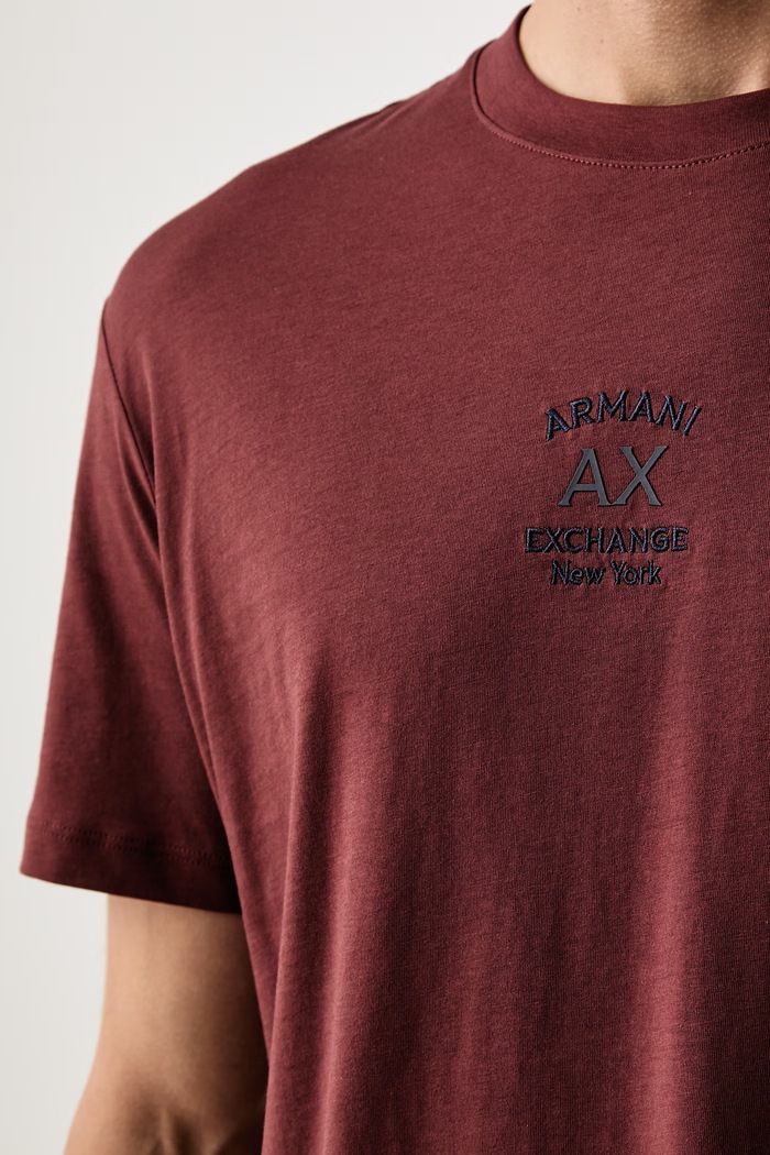 Armani Exchange T-shirt męski bawełniany XM003023.AF10358 pomarańczowy