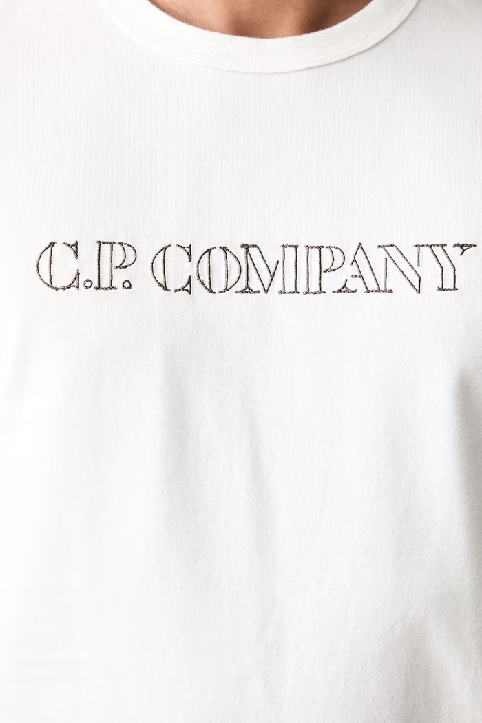C.P. Company T-shirt bawełniany męski 21CMTS169A110580W