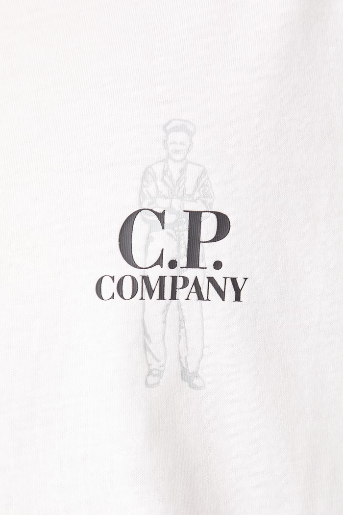 C.P. Company T-shirt bawełniany męski 21CMTS166A005100W