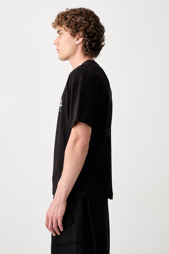 C.P. Company T-shirt bawełniany męski czarny 21CMTS166A005100W