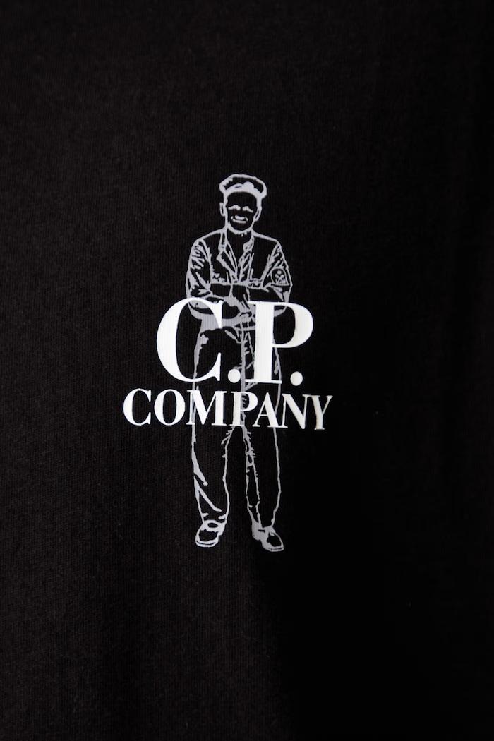 C.P. Company T-shirt bawełniany męski 21CMTS166A005100W