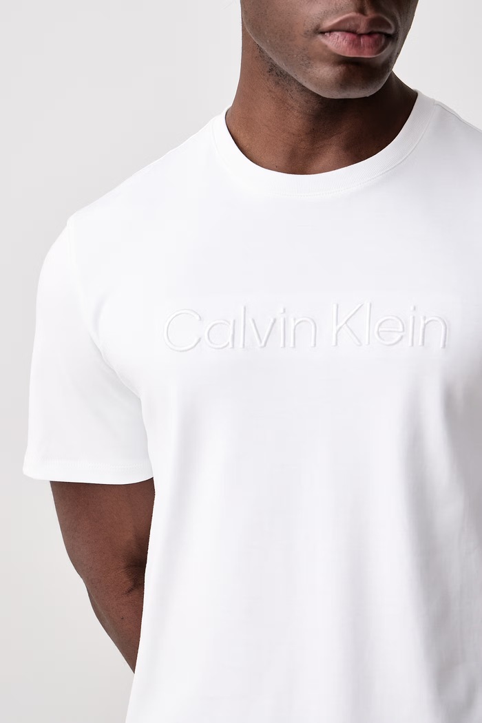 Тениска мъжка от памук Calvin Klein LV04LH804G бял