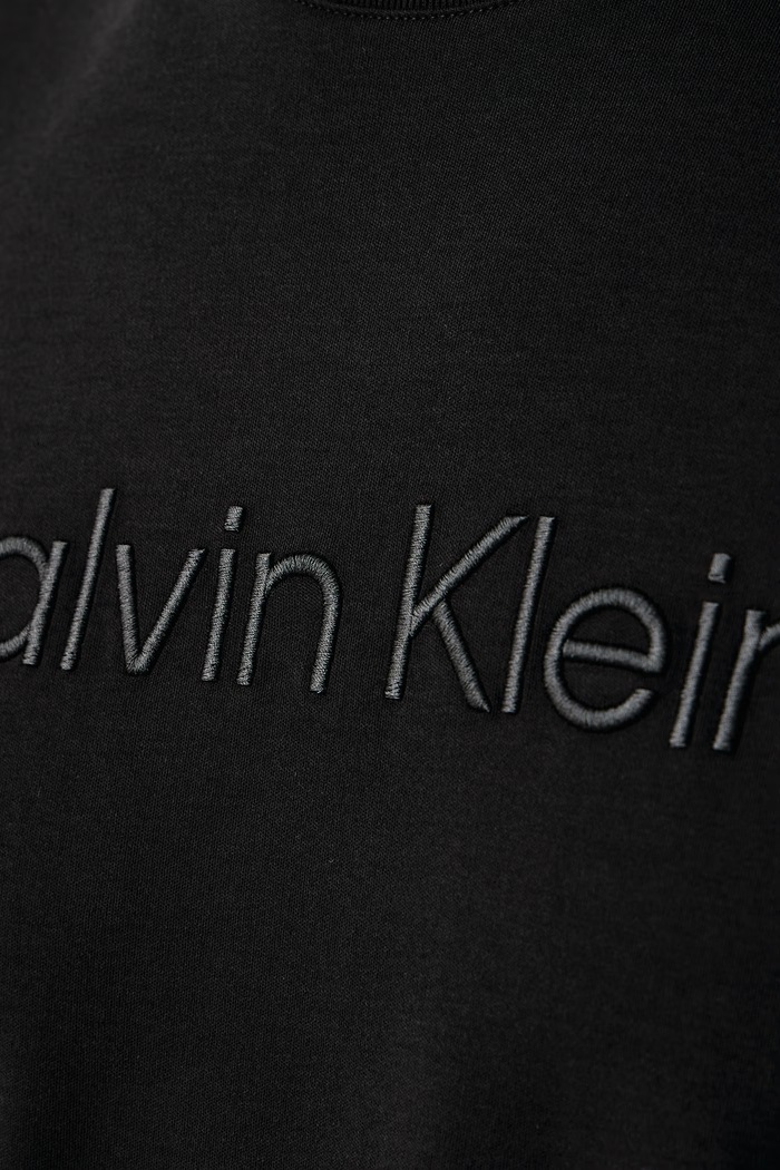 Kratka majica moška bombažna Calvin Klein črna LV04LH804G