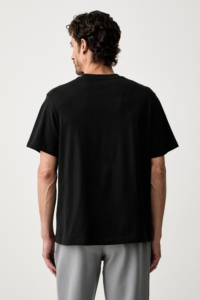 Odzież Calvin Klein T-shirt męski bawełniany LV04LH803G czarny