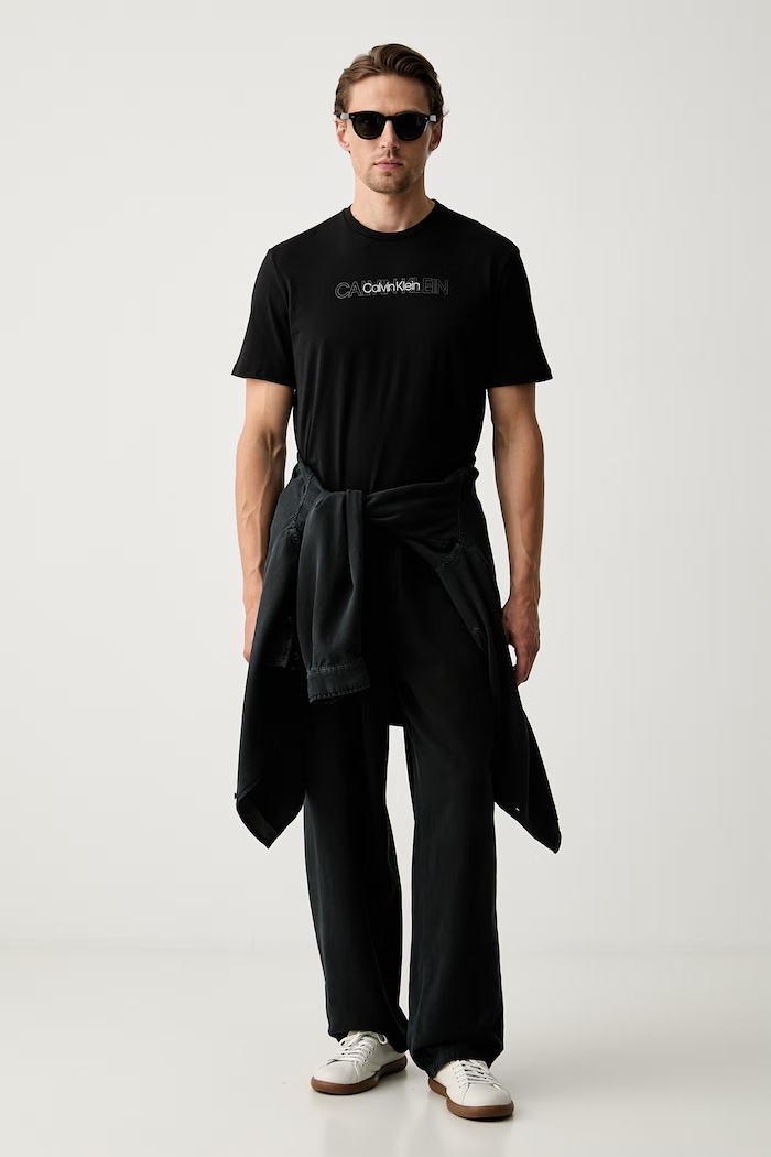 Calvin Klein kratka majica moška bombažna LV04LH802G črna AW26