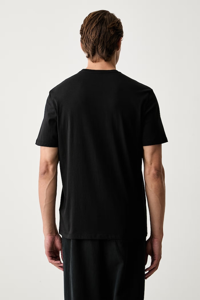 Odzież Calvin Klein T-shirt męski bawełniany LV04LH802G czarny