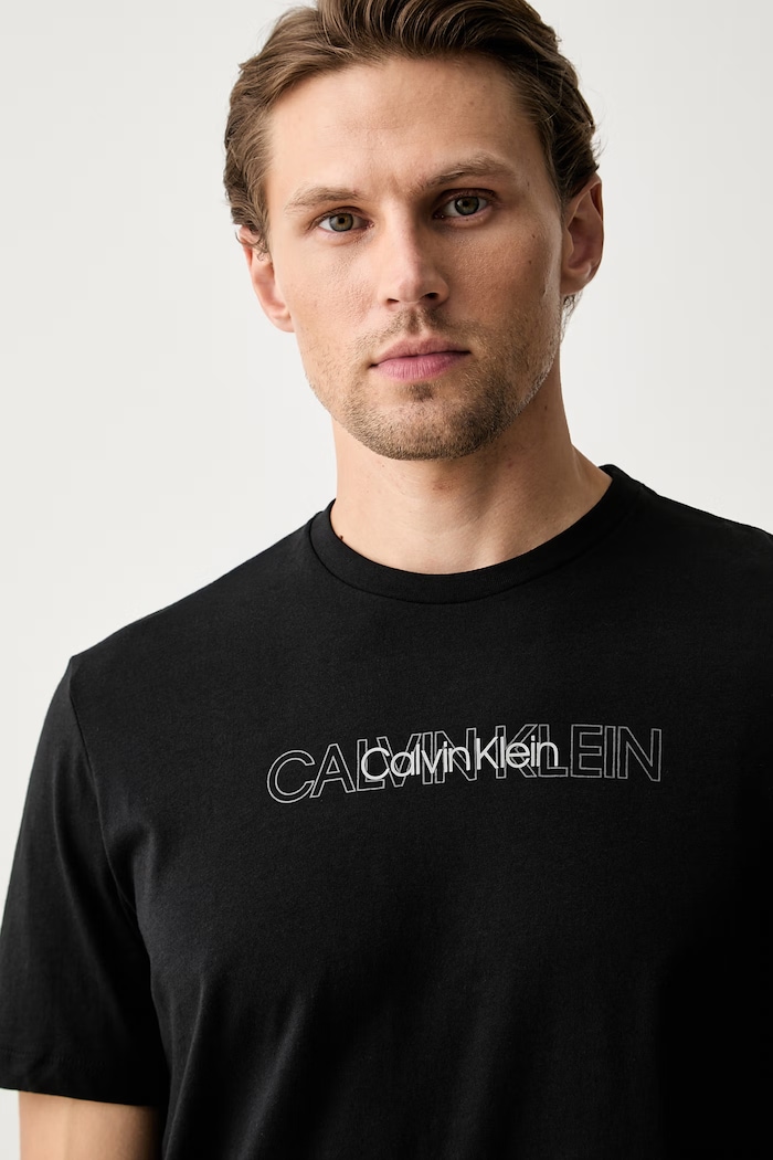 Calvin Klein kratka majica moška bombažna črna LV04LH802G