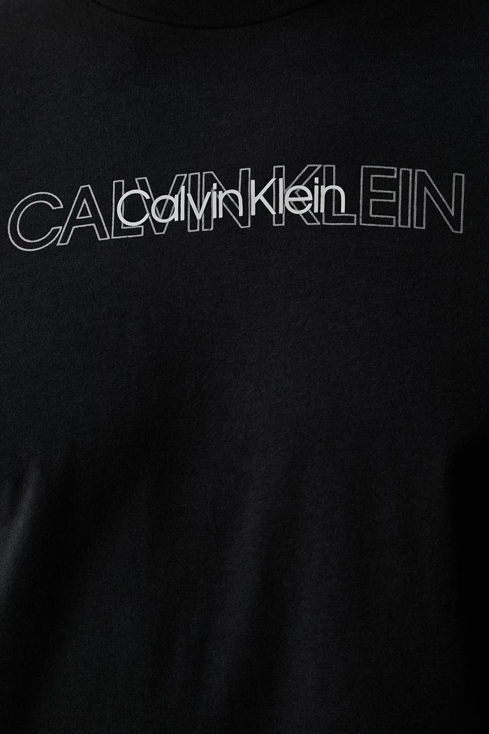Calvin Klein T-shirt męski bawełniany LV04LH802G czarny
