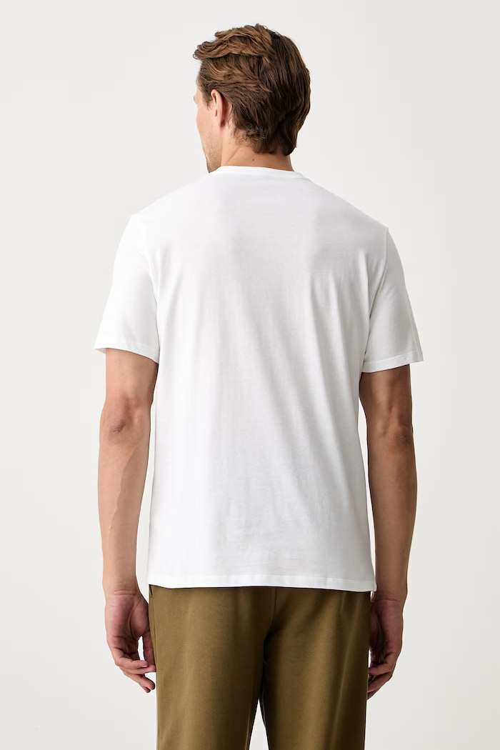 Odzież Calvin Klein T-shirt męski bawełniany LV04LH800G biały