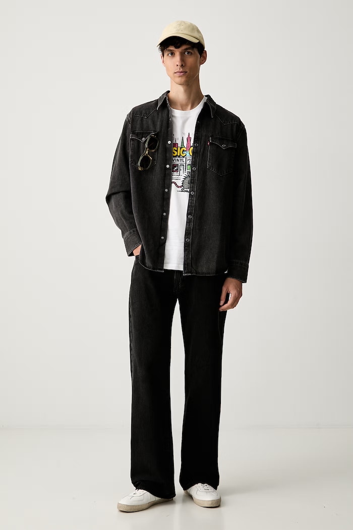 Levi's T-shirt męski bawełniany RELAXED FIT TEE 16143.2616 biały AW26