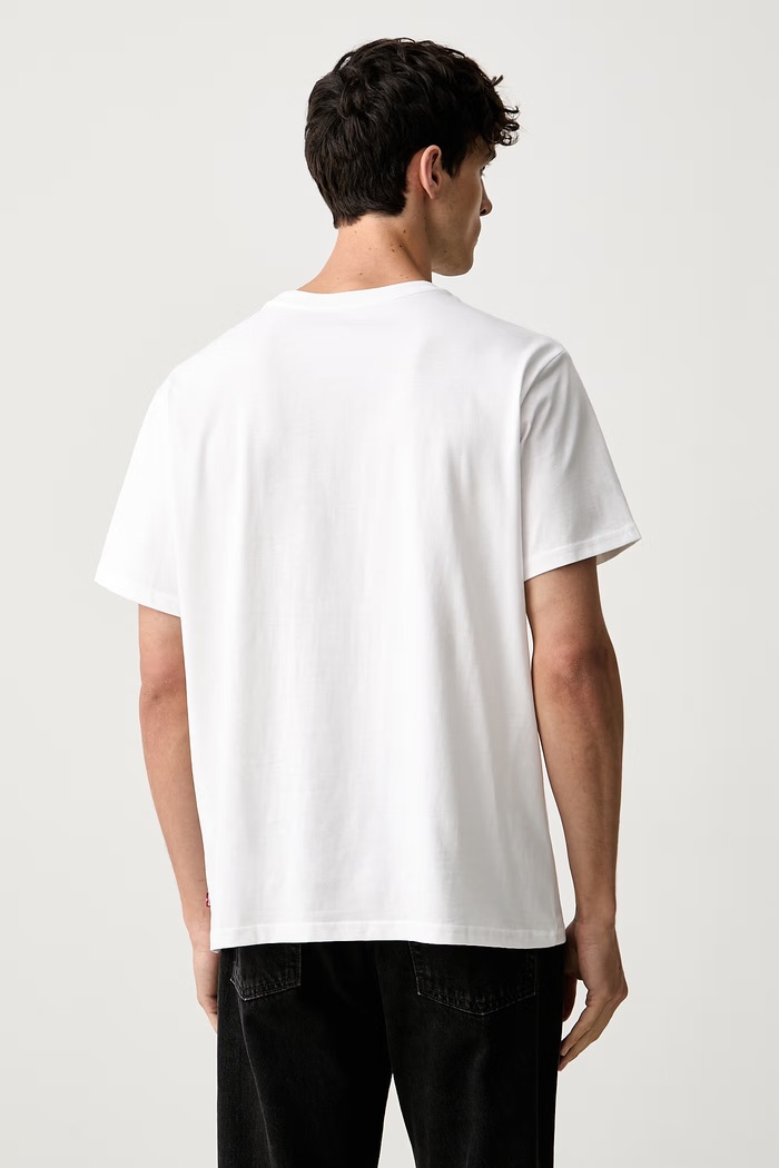 Odzież Levi's T-shirt męski bawełniany RELAXED FIT TEE 16143.2616 biały