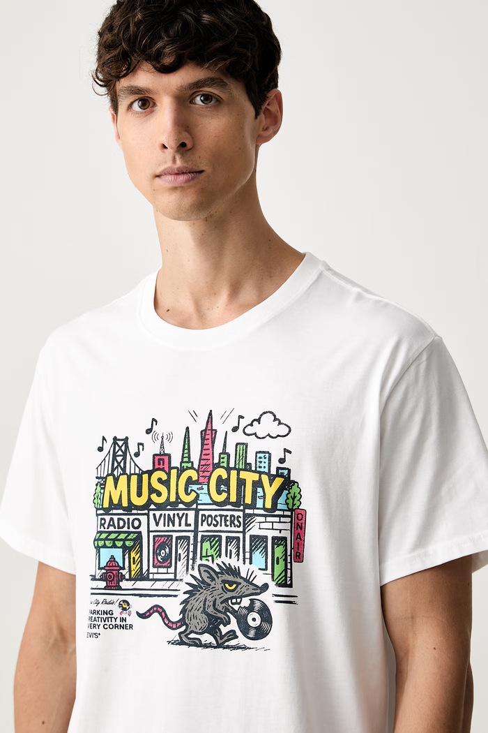 Levi's T-shirt męski bawełniany RELAXED FIT TEE biały 16143.2616