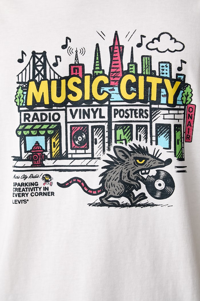 Levi's T-shirt męski bawełniany RELAXED FIT TEE 16143.2616 biały