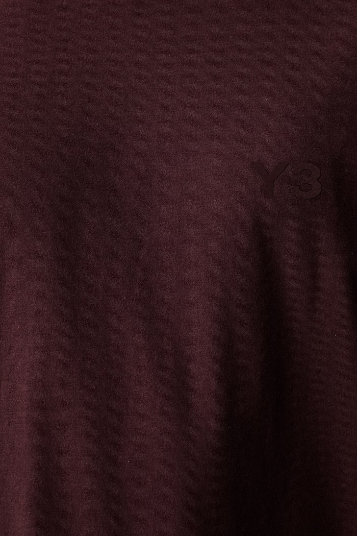 Y-3 REG SS TEE T-shirt męski bawełniany KU2264.M bordowy