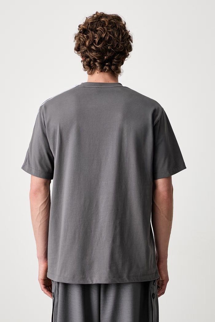 Odzież Y-3 GRD 3S SS TEE T-shirt bawełniany męski KU2250 szary