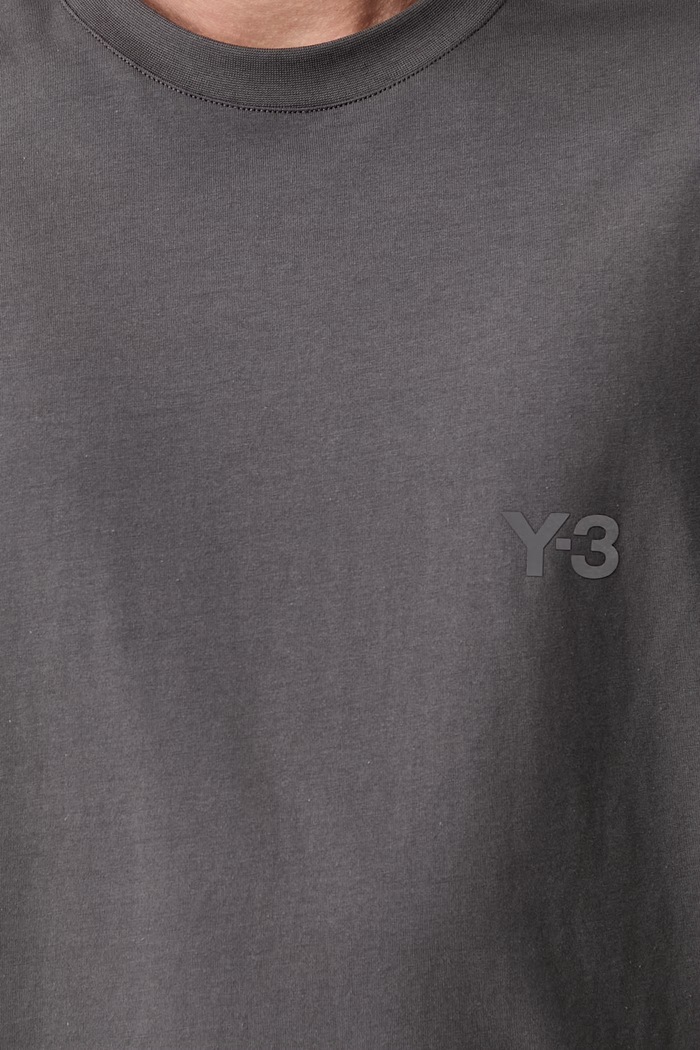Y-3 GRD 3S SS TEE T-shirt bawełniany męski KU2250 szary