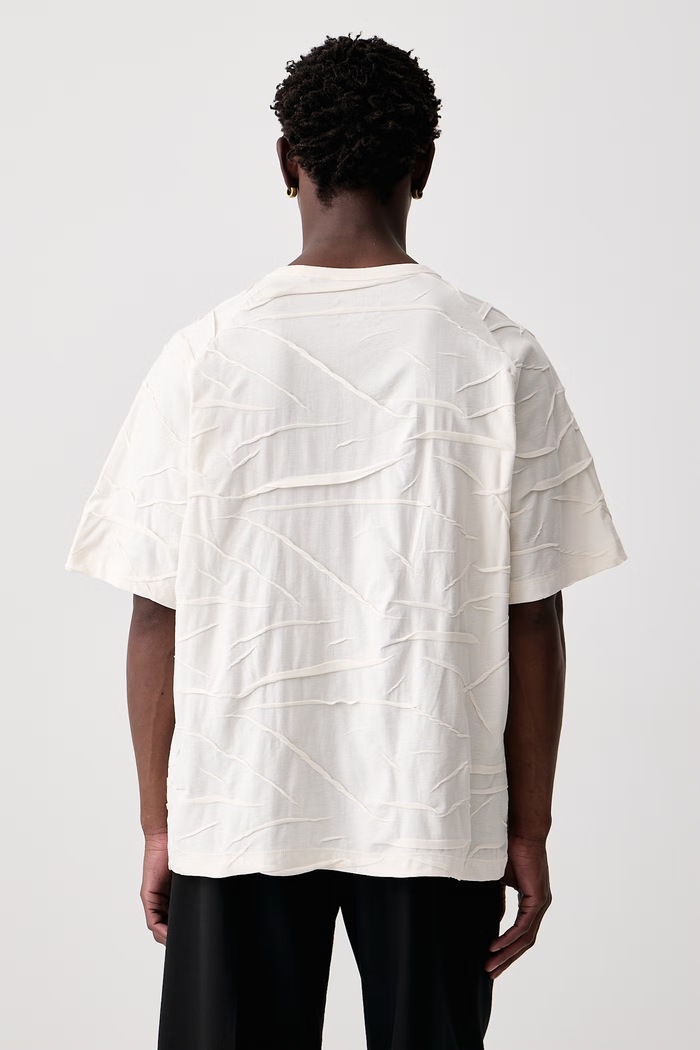 Odzież Y-3 M PLT SS TEE T-shirt bawełniany męski KT9768 beżowy