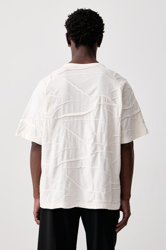 Odzież Y-3 M PLT SS TEE T-shirt bawełniany męski KT9768 beżowy